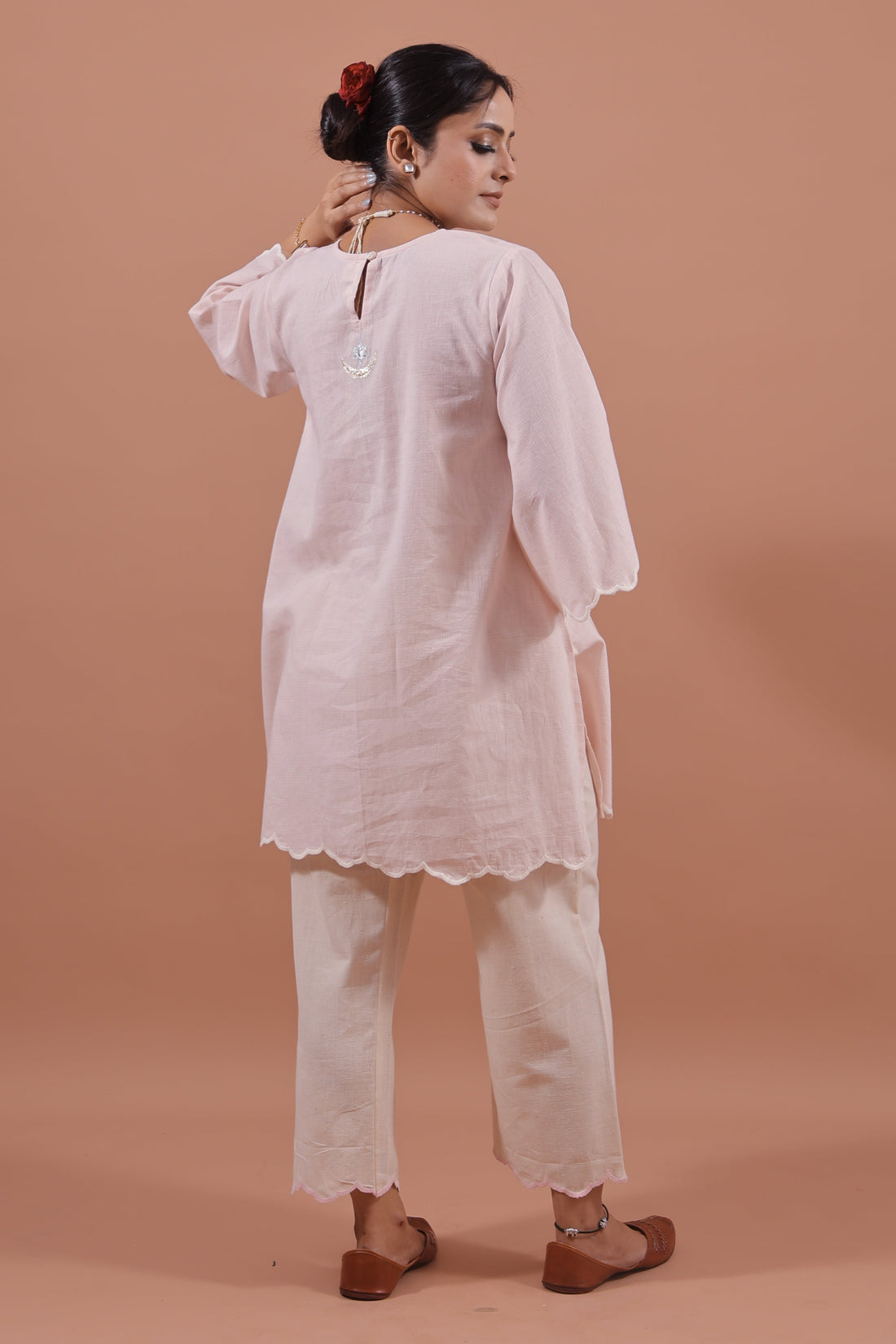 Blush Applique Kurta