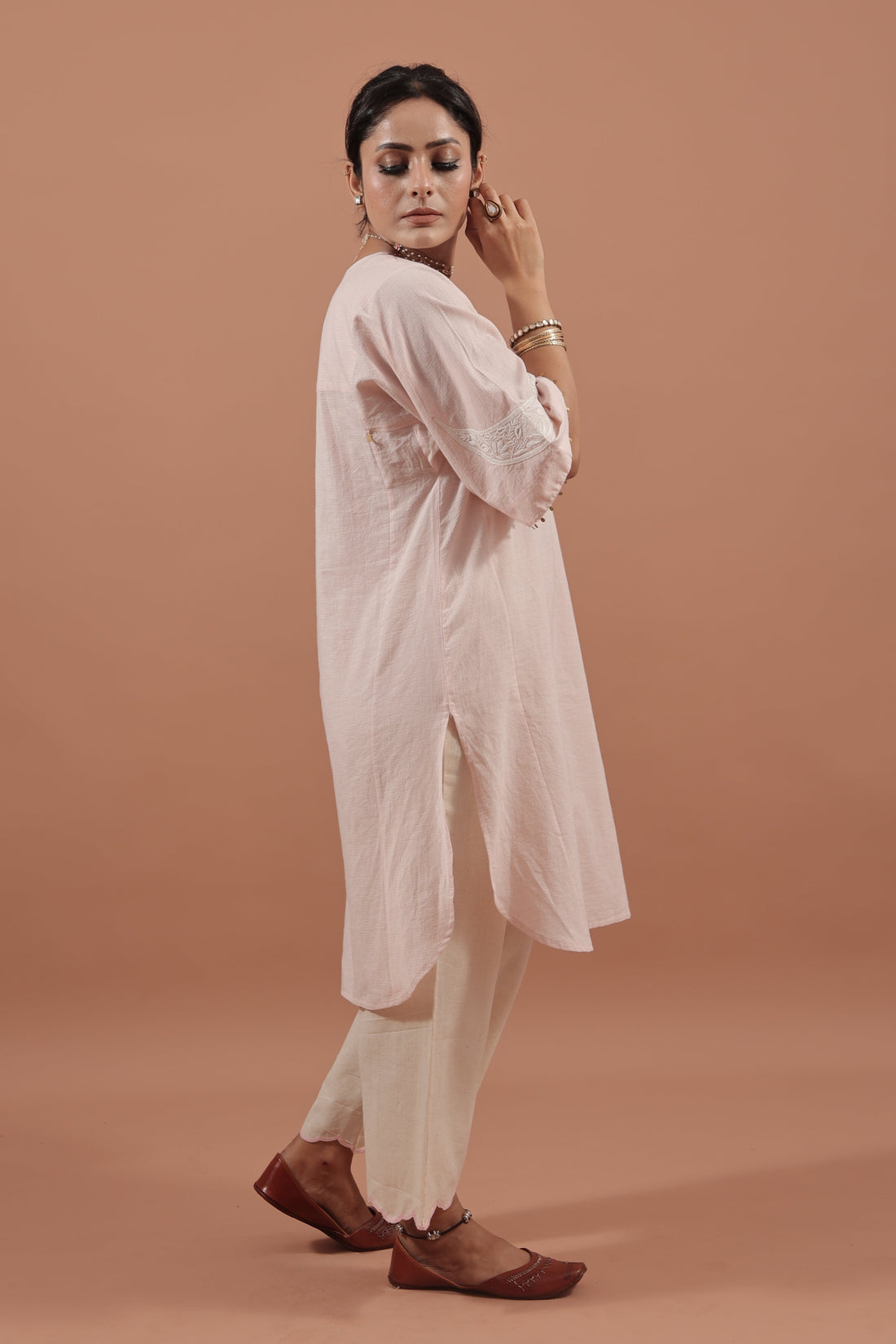 Blush Crescent Kurta