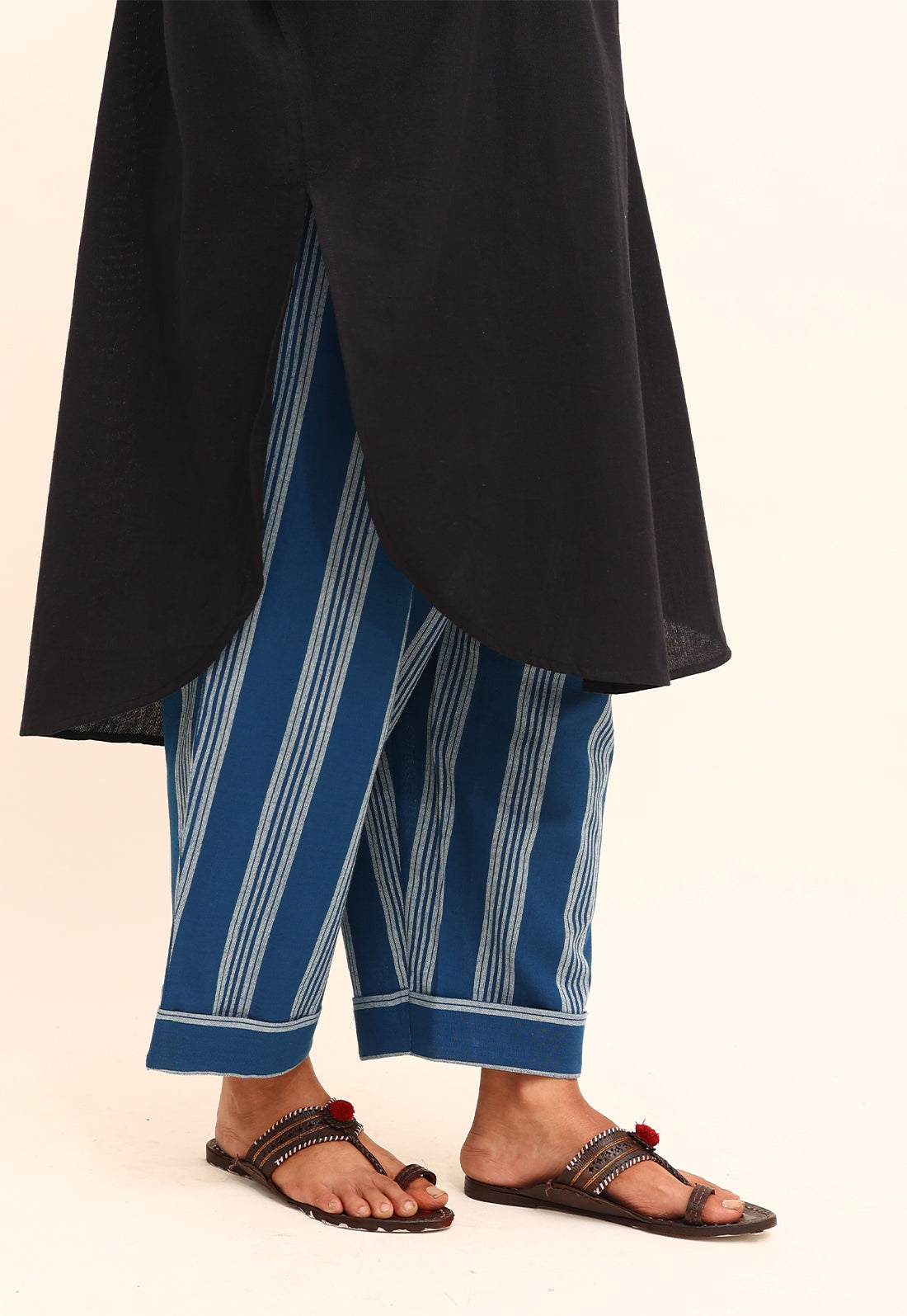 Solid Black Embroidered Co-ord Set