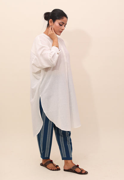 Nurah Co-ord Set With Blue Striped Pants