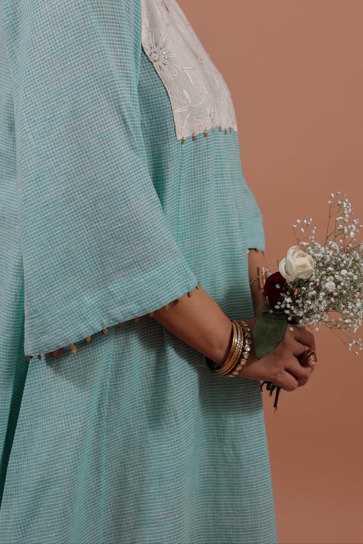 Aqua A-Line Kurta