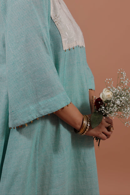 Aqua A-Line Kurta