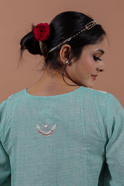 Aqua A-Line Kurta