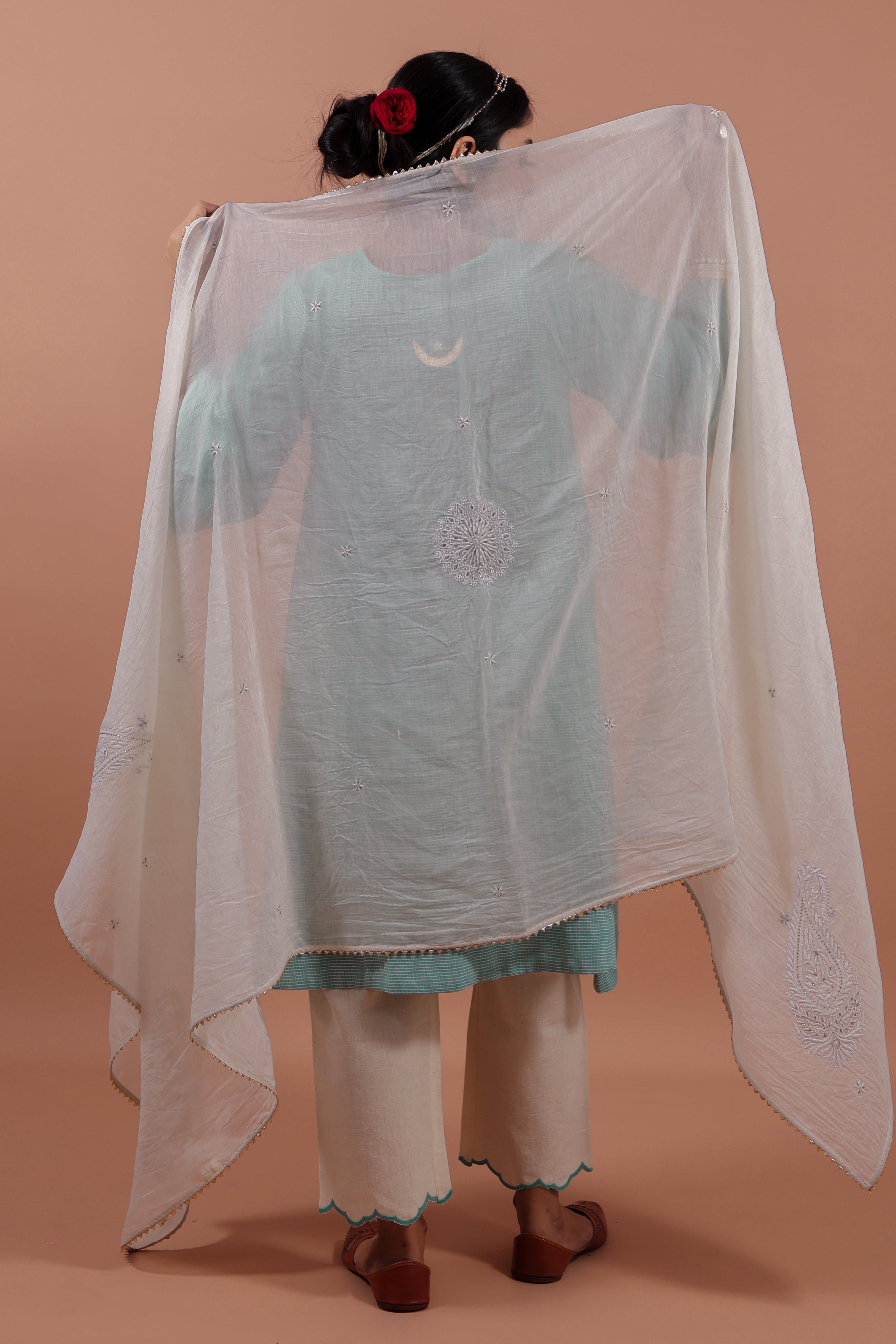 Aqua A-Line Kurta