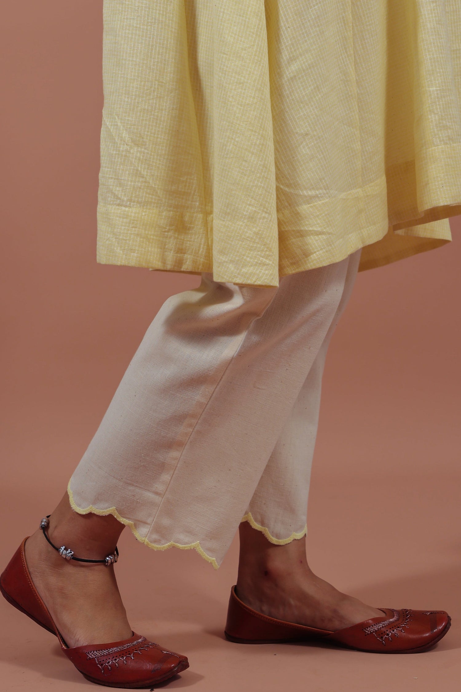 Lemon Yellow A-Line Kurta