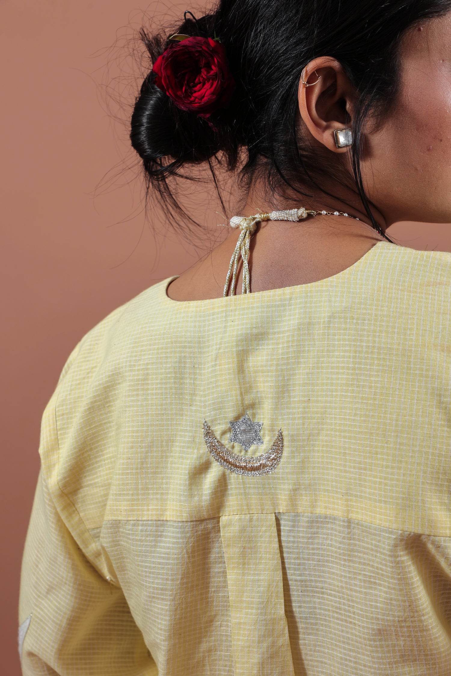 Lemon Yellow Crescent Kurta