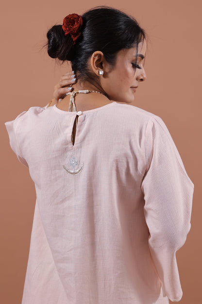 Blush Applique Kurta
