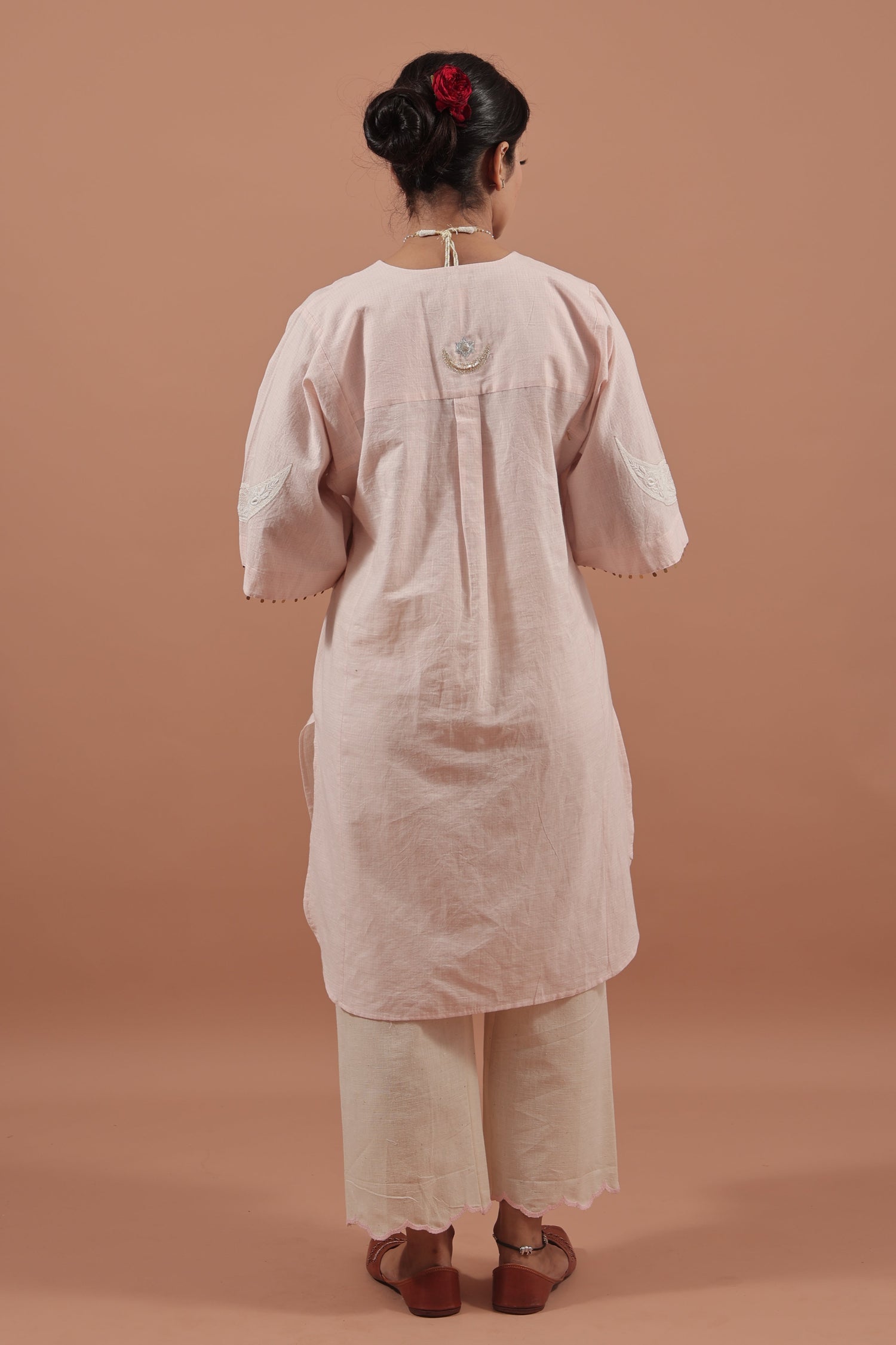 Blush Crescent Kurta