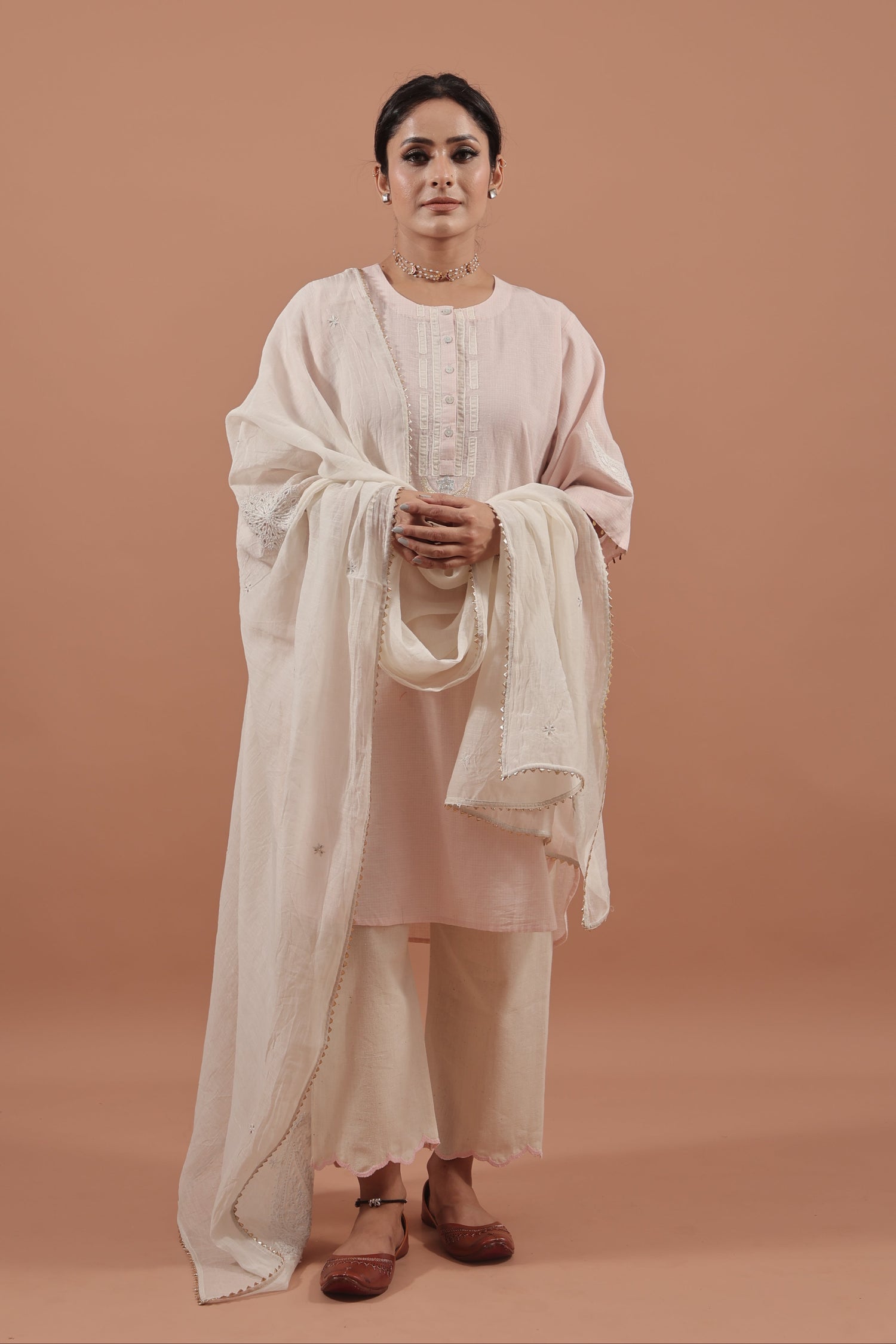 Blush Crescent Kurta