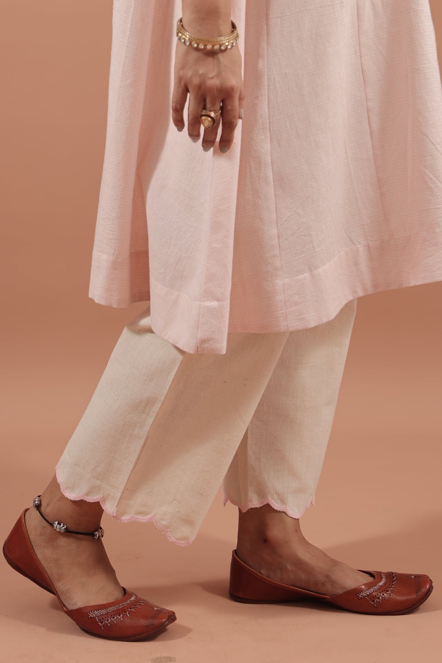 Blush Crescent Kurta