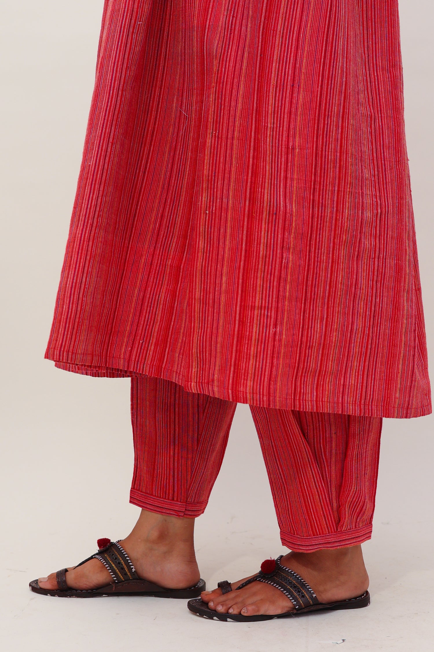 Red Box Pleated Bottom