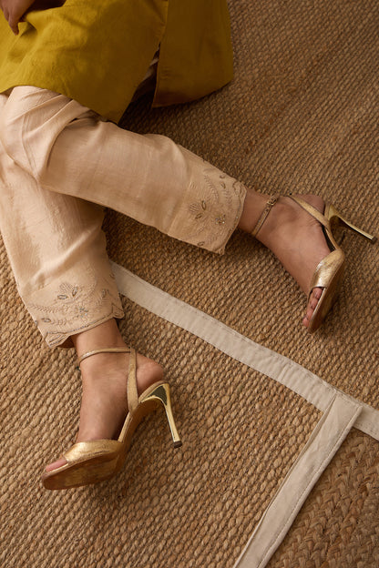THE LAHORI SKINNY SALWAR | OATMEAL