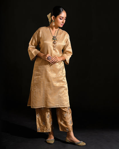 Mahnoor Gold Co-ord Set