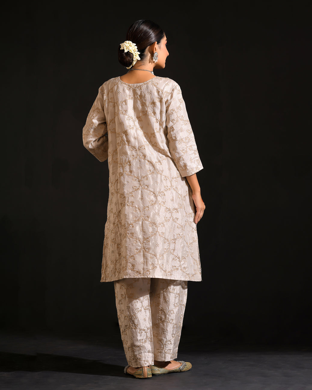 Meeram Silver Co-ord Set