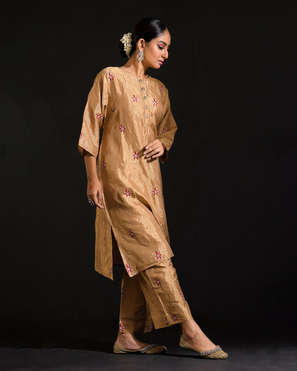 Mehar Gold Co-ord Set Combo