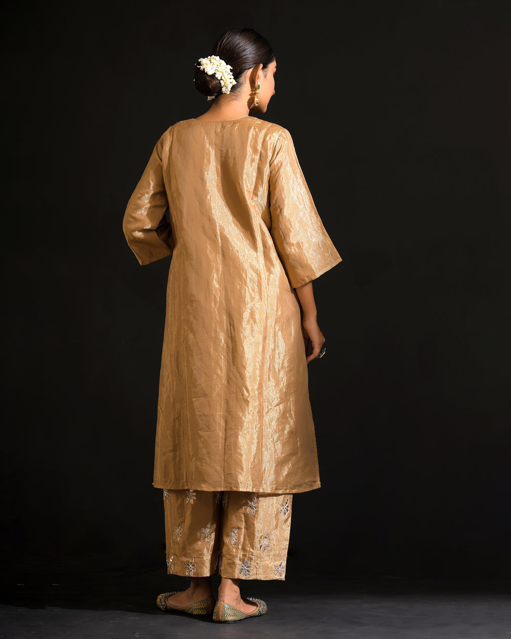 Muntaha Gold Co-ord Set