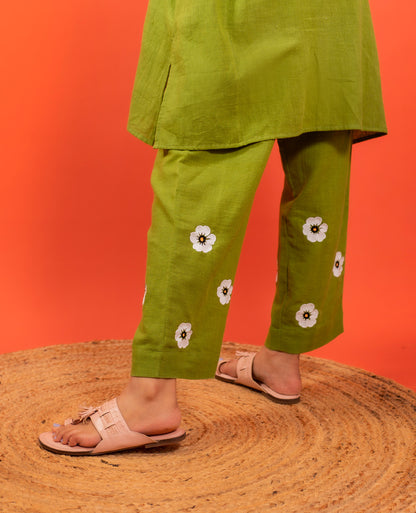 Organic Cotton Leaf Green Set