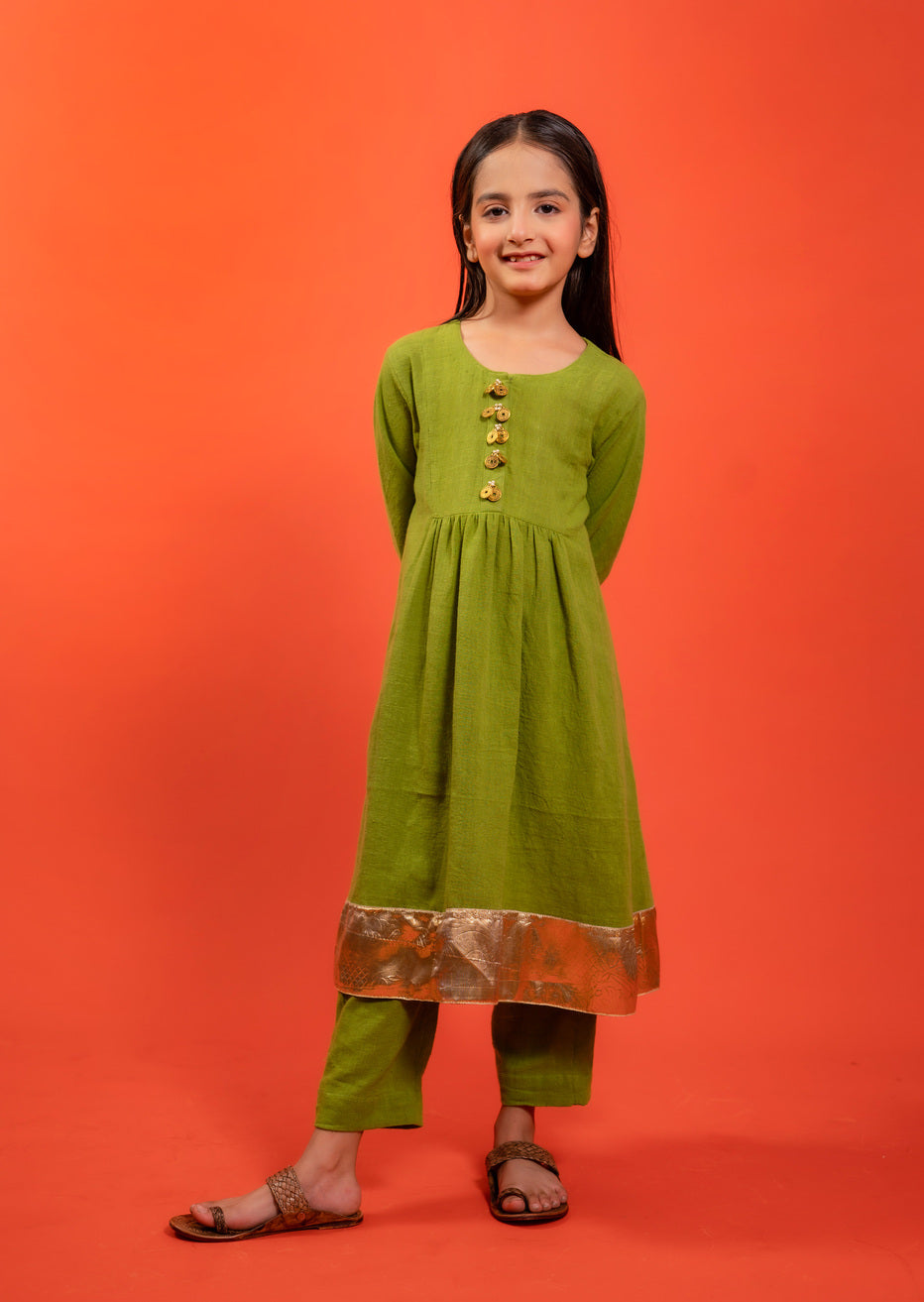 Organic Cotton Kids Green Set